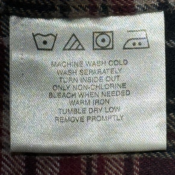 Wrangler Rugged Wear Gray Button-Up Shirt XL 100% Cotton Long Sleeve Mens Casual - Picture 7 of 14